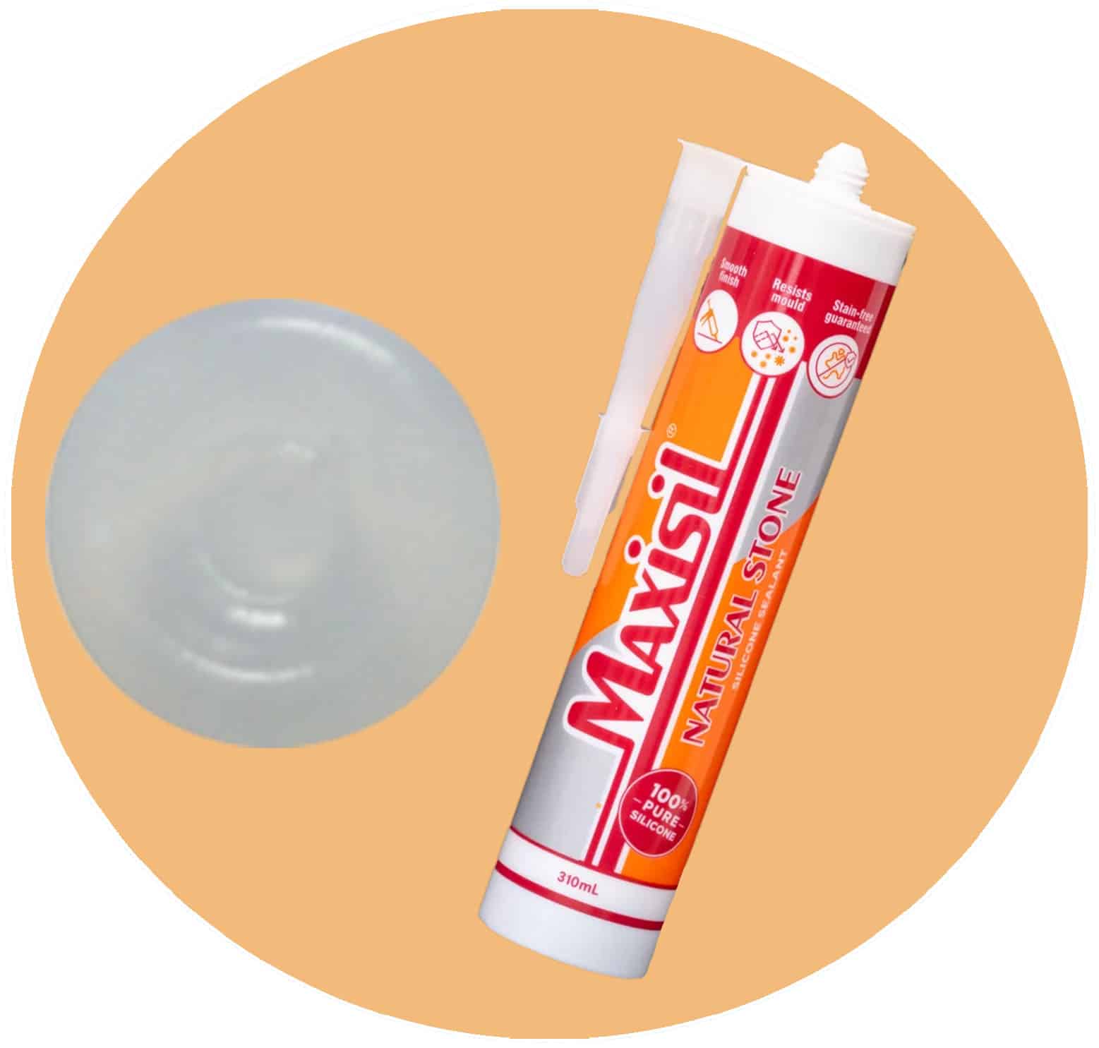 Maxisil N Natural Stone Silicone - N1 Clear - Single Item Variation