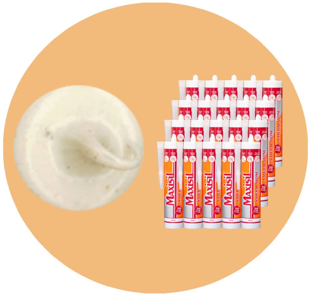 Maxisil N Natural Stone Silicone - N4 Vanilla - Box of 20 Variation