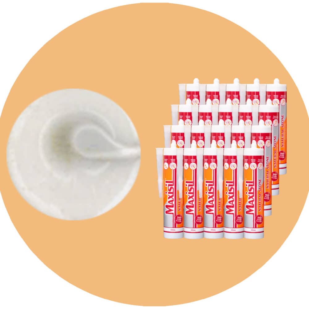 Maxisil N Natural Stone Silicone - N12 Pearl Grey - Box of 20 Variation