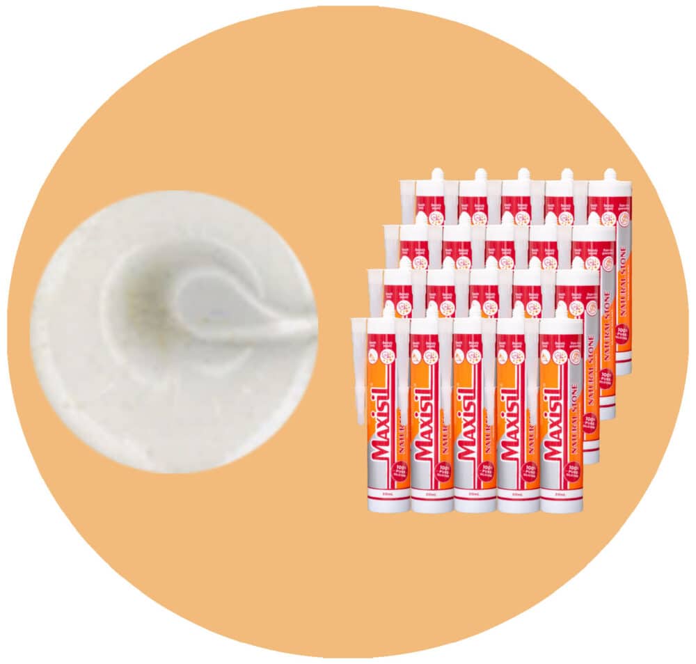 Maxisil N Natural Stone Silicone - N12 Pearl Grey - Box of 20 Variation