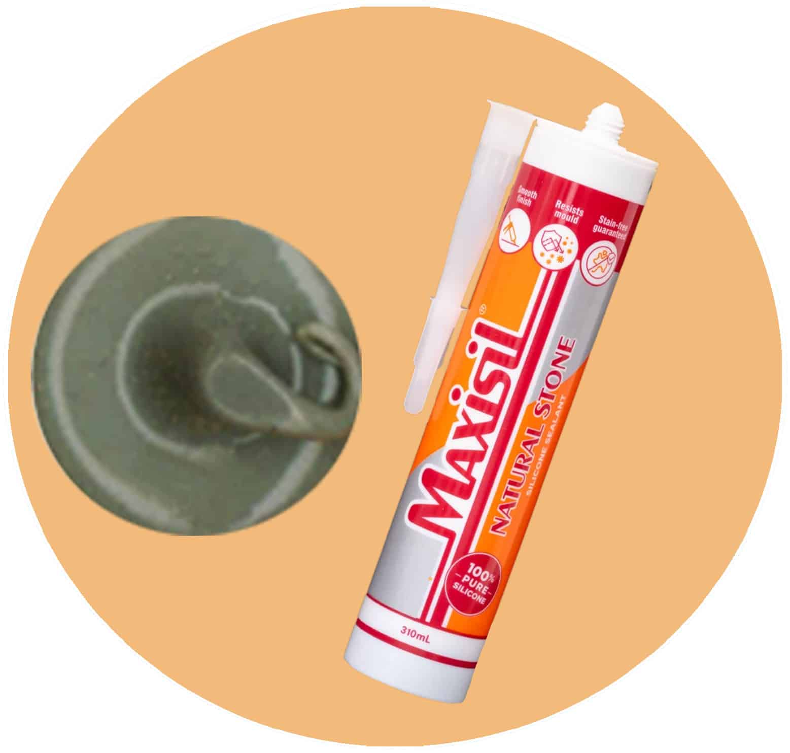 Maxisil N Natural Stone Silicone - N16 Dark Grey - Single Item Variation