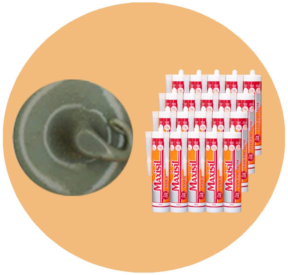 Maxisil N Natural Stone Silicone - N16 Dark Grey - Box of 20 Variation