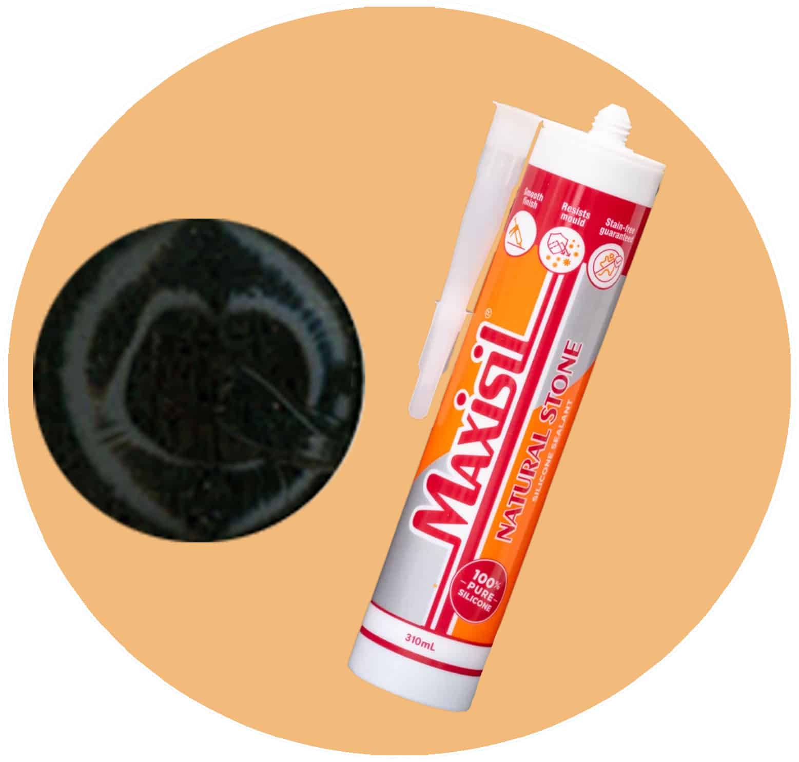 Maxisil N Natural Stone Silicone - N17 Anthracite - Single Item Variation