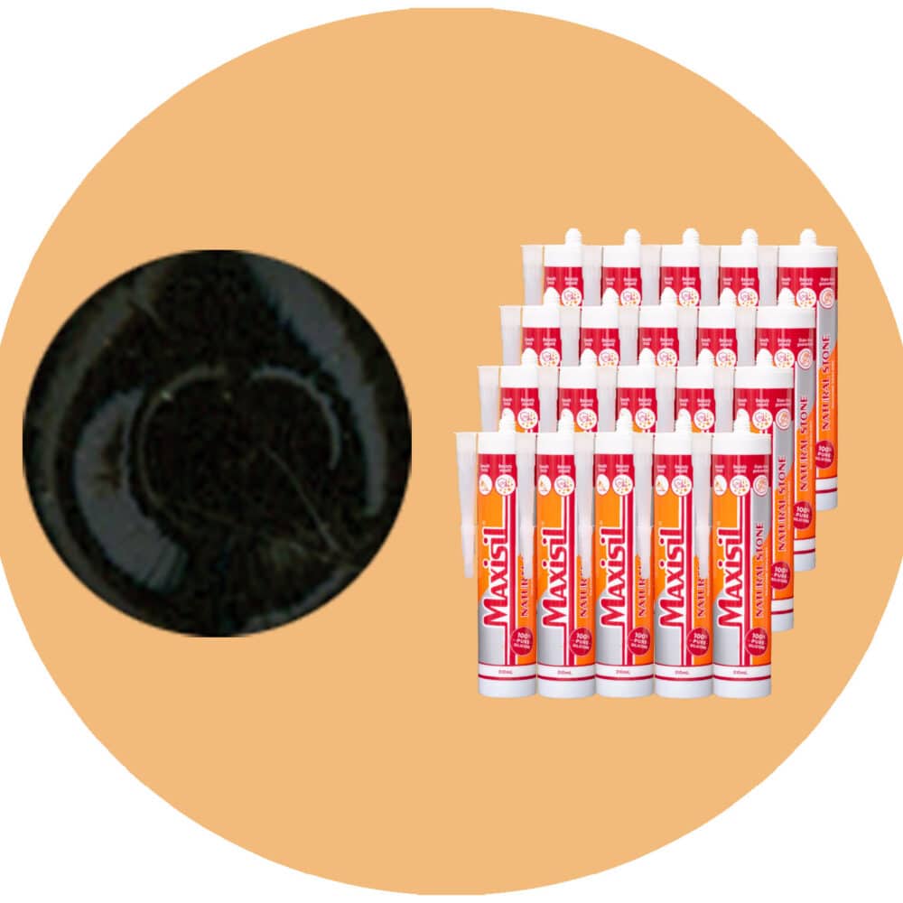 Maxisil N Natural Stone Silicone - N18 Black - Box of 20 Variation