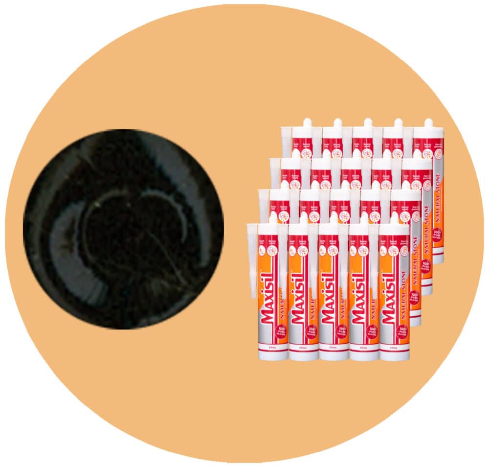 Maxisil N Natural Stone Silicone - N18 Black - Box of 20 Variation
