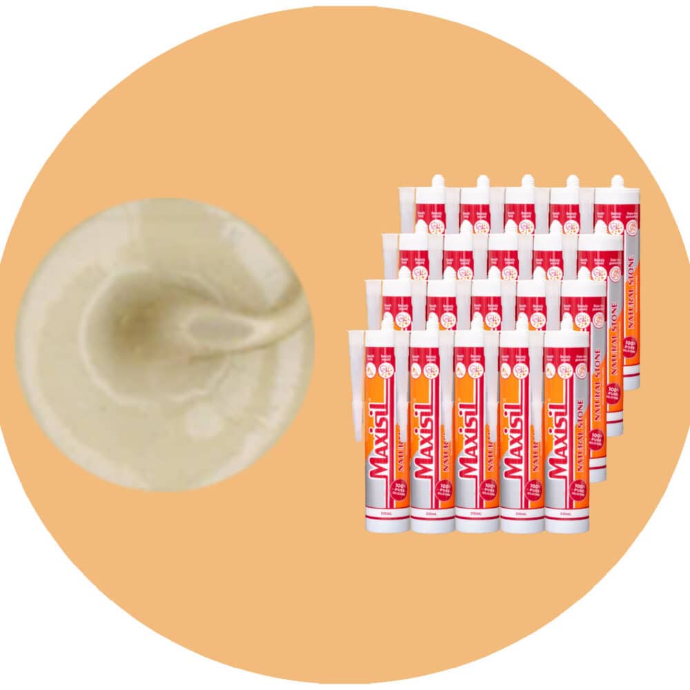 Maxisil N Natural Stone Silicone - N27 Travertine - Box of 20 Variation