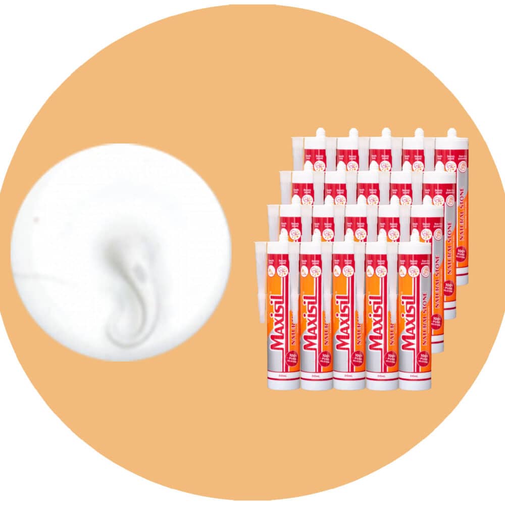 Maxisil N Natural Stone Silicone - N29 Matte White - Box of 20 Variation
