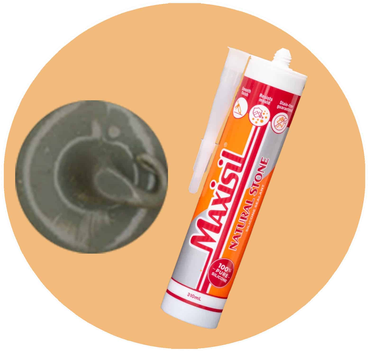 Maxisil N Natural Stone Silicone - N33 Matte Dark Grey - Single Item Variation