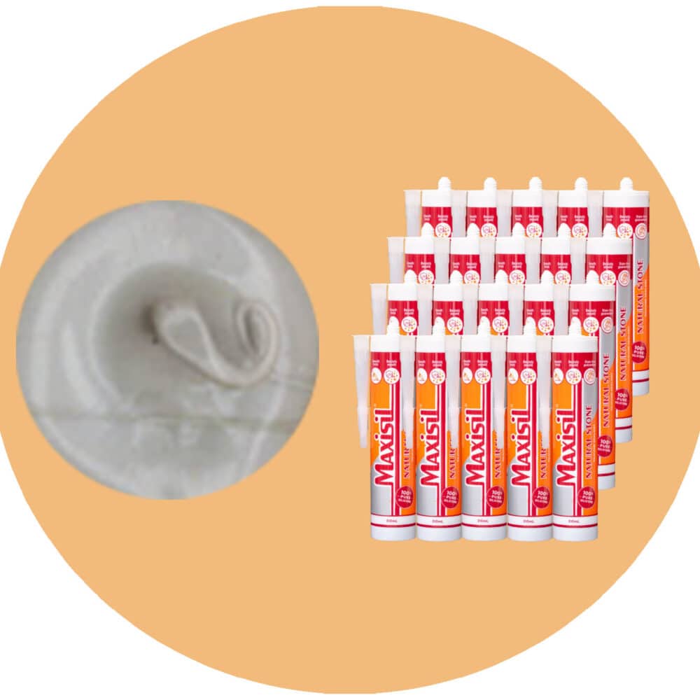 Maxisil N Natural Stone Silicone - N34 Matte Manhattan - Box of 20 Variation