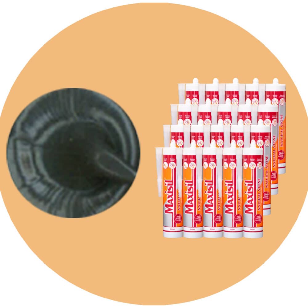 Maxisil N Natural Stone Silicone - N36 Matte Monumento - Box of 20 Variation