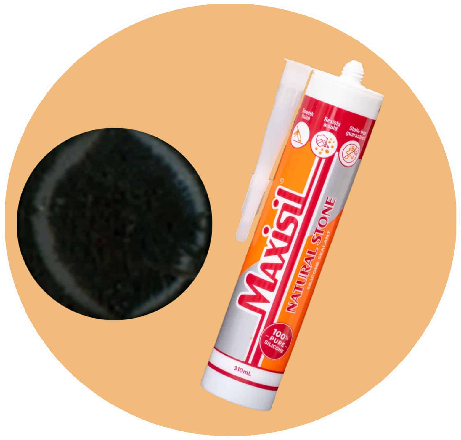 Maxisil N Natural Stone Silicone - N31 Matte Anthracite - Single Item Variation