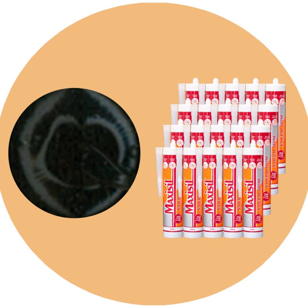 Maxisil N Natural Stone Silicone - N31 Matte Anthracite - Box of 20 Variation