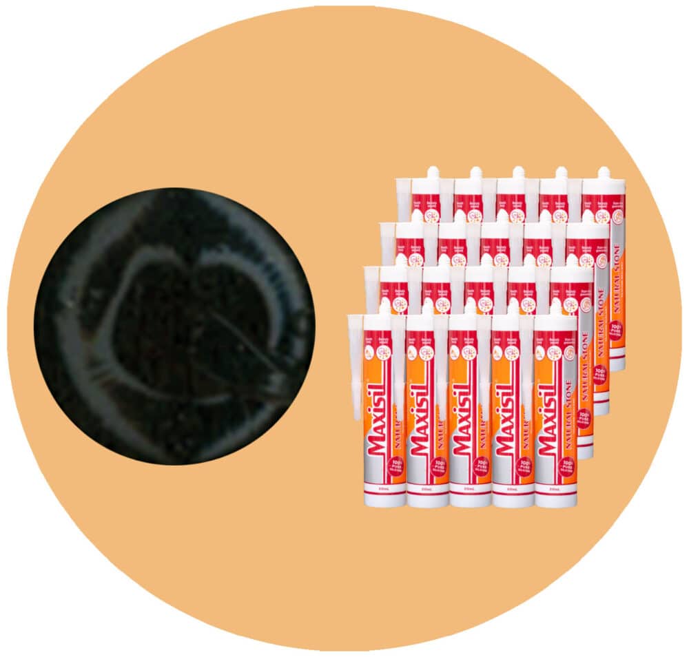 Maxisil N Natural Stone Silicone - N31 Matte Anthracite - Box of 20 Variation
