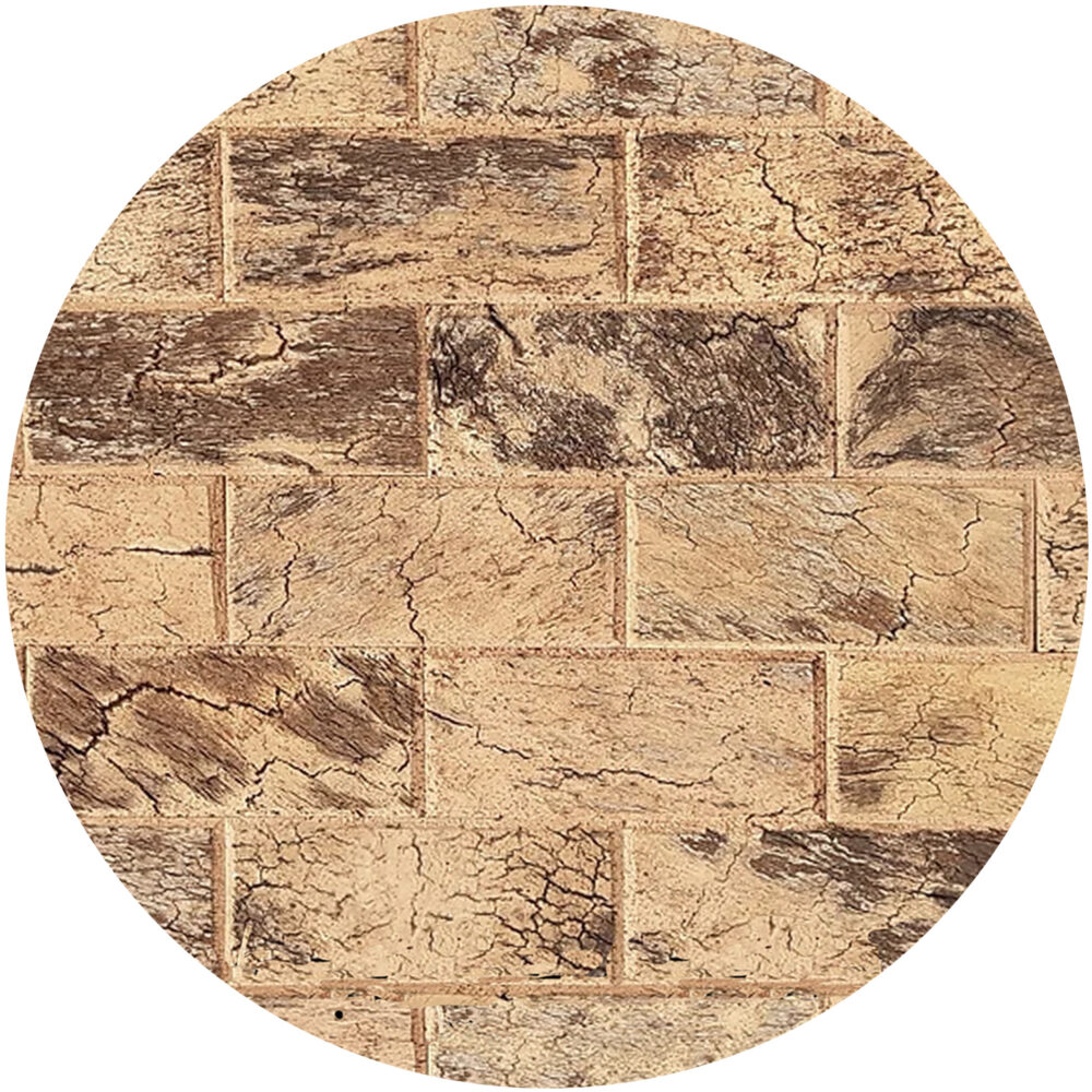 CorkArt Cork Wall Panels in Scorched Brick Finish - Product Image