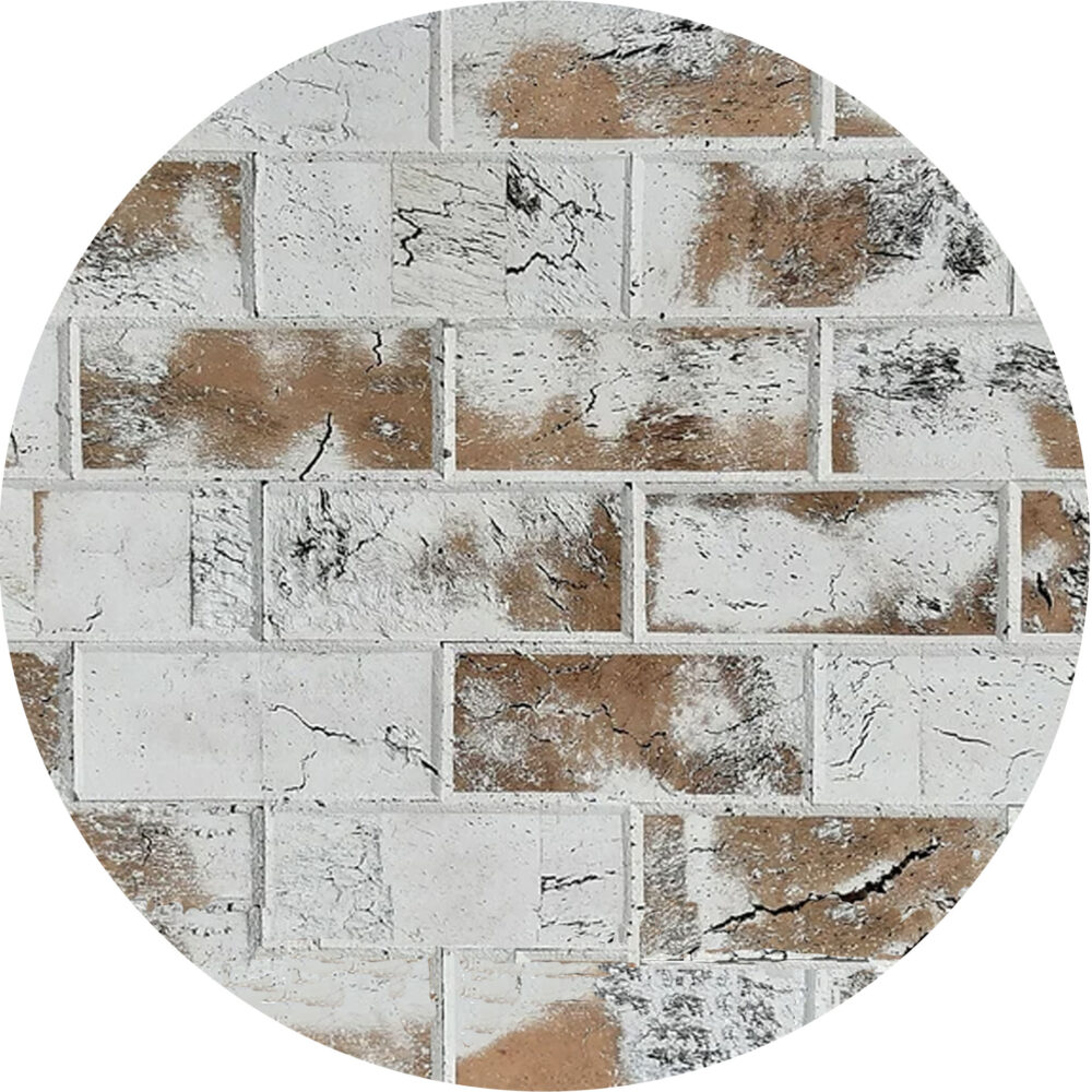 CorkArt Cork Wall Panels in White Wash Brick Finish - Product Image