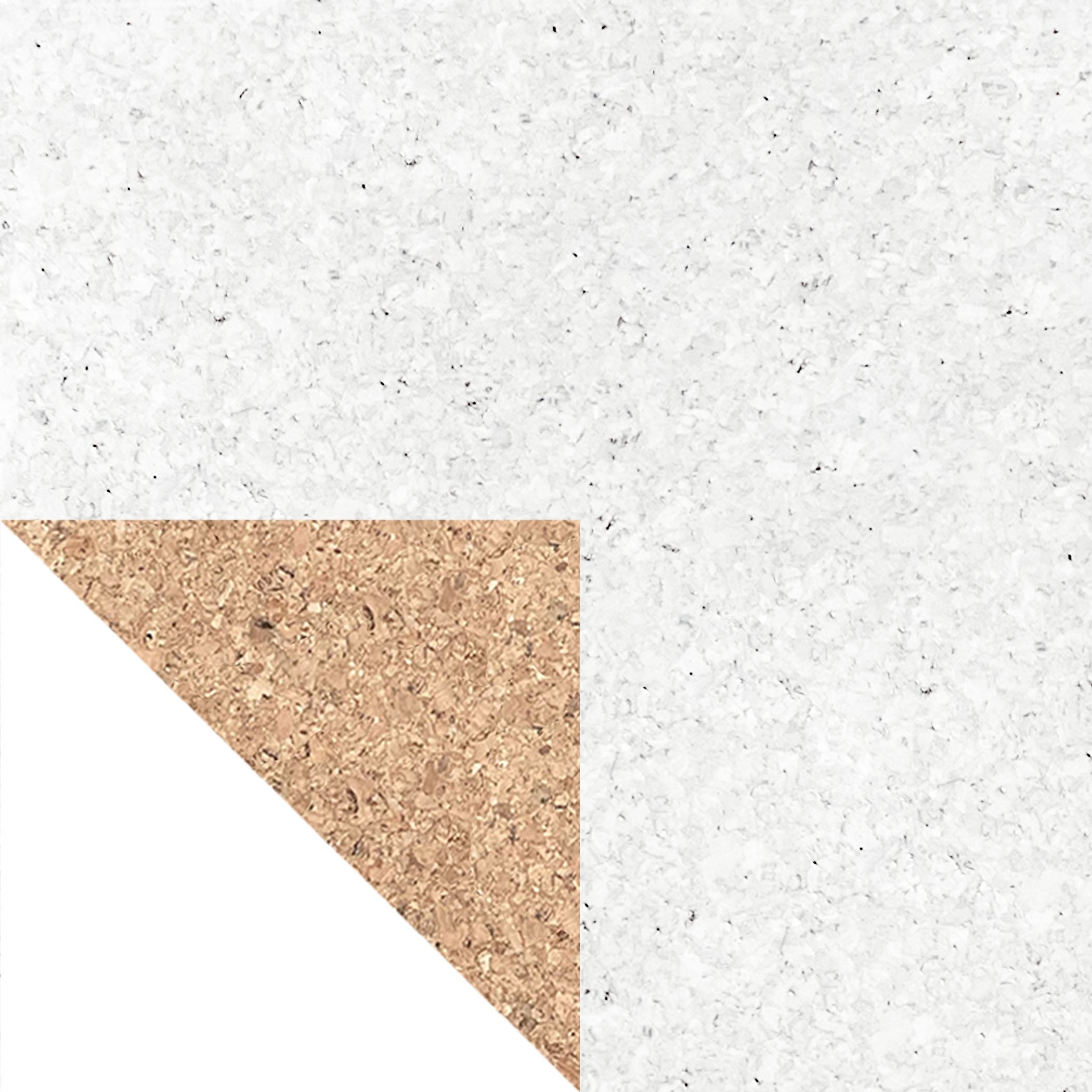 CorkArt Traditional Cork Tiles with Whitewash Finish - 305 x 305 x 6mm Un-Glued Variation Image