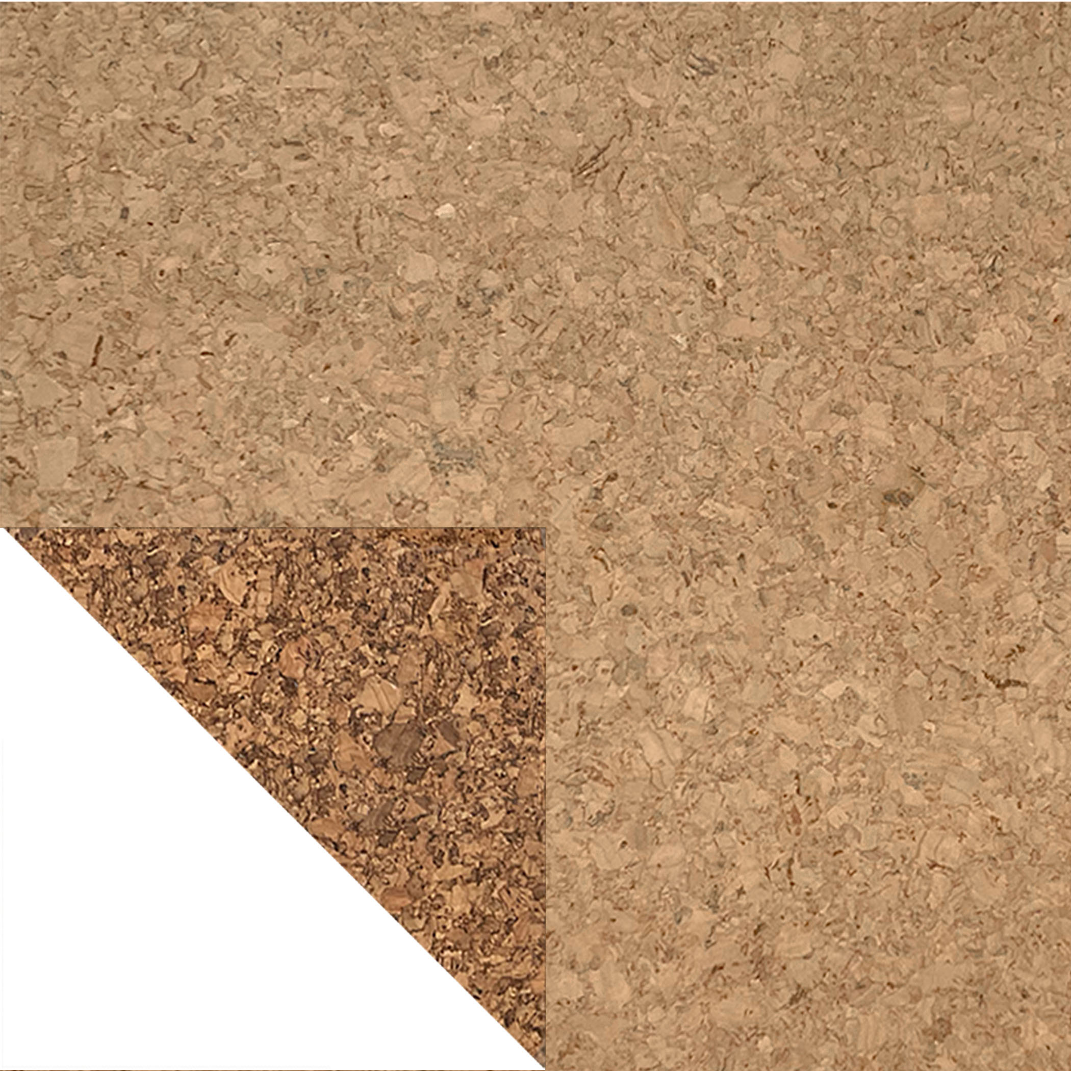 CorkArt Traditional Cork Tiles with Sandy Finish - 305 x 305 x 6mm Pre-Gued Variation Image
