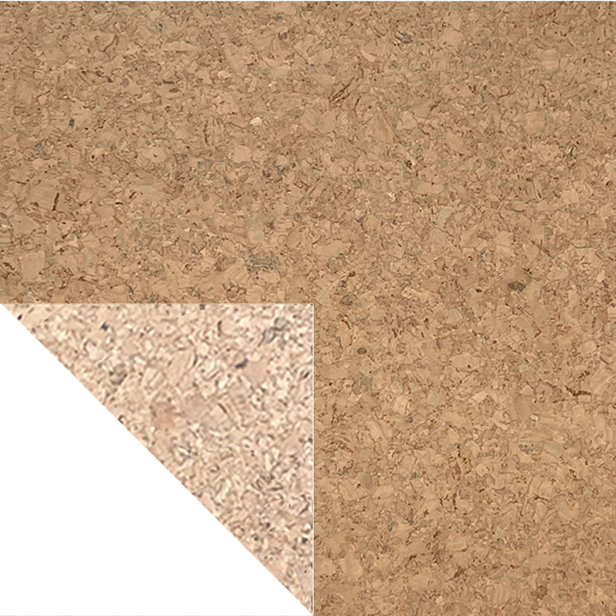 CorkArt Traditional Cork Tiles with Sandy Finish - 305 x 305 x 6mm Un-Glued Variation Image
