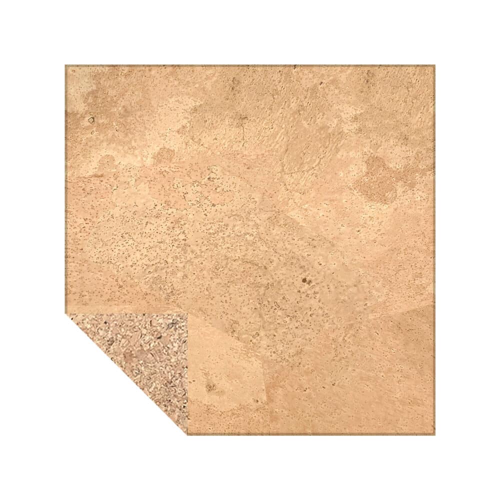 CorkArt Harmony Cork Tiles in Raw Finish - Un-Glued and Bevelled Variation Image