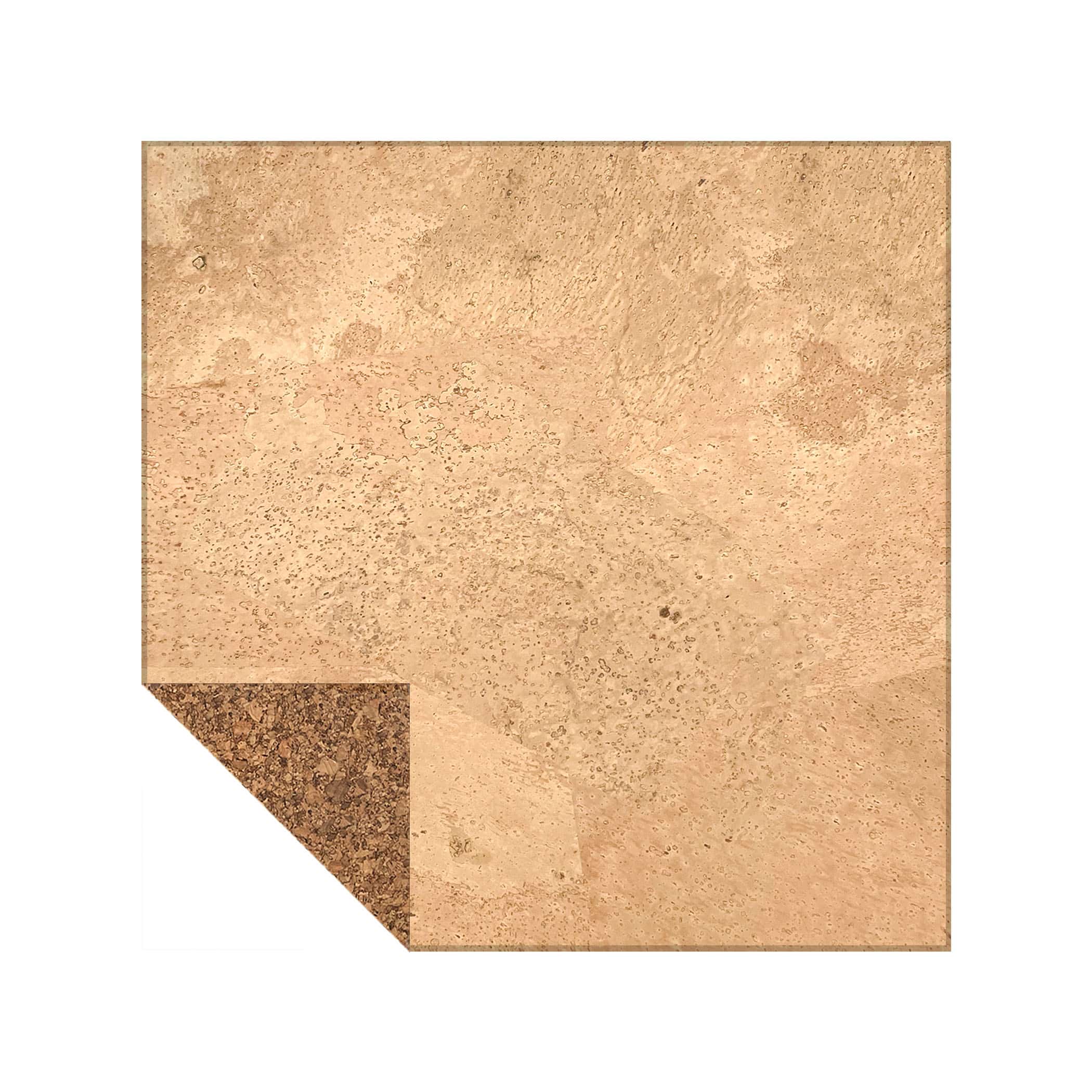 CorkArt Harmony Cork Tiles in Raw Finish - Glued and Bevelled Variation Image