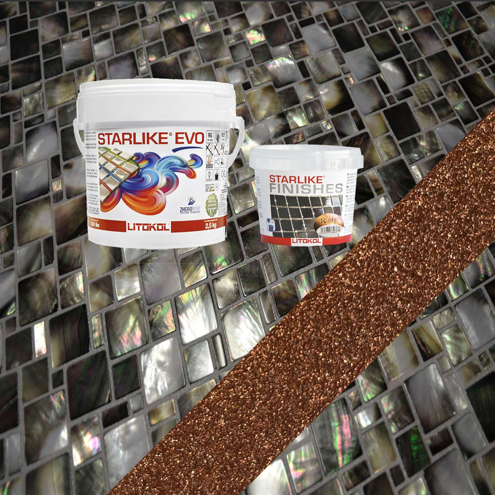Litokol Starlike EVO Epoxy Grout in Rusty Metallic Finish - Product Image
