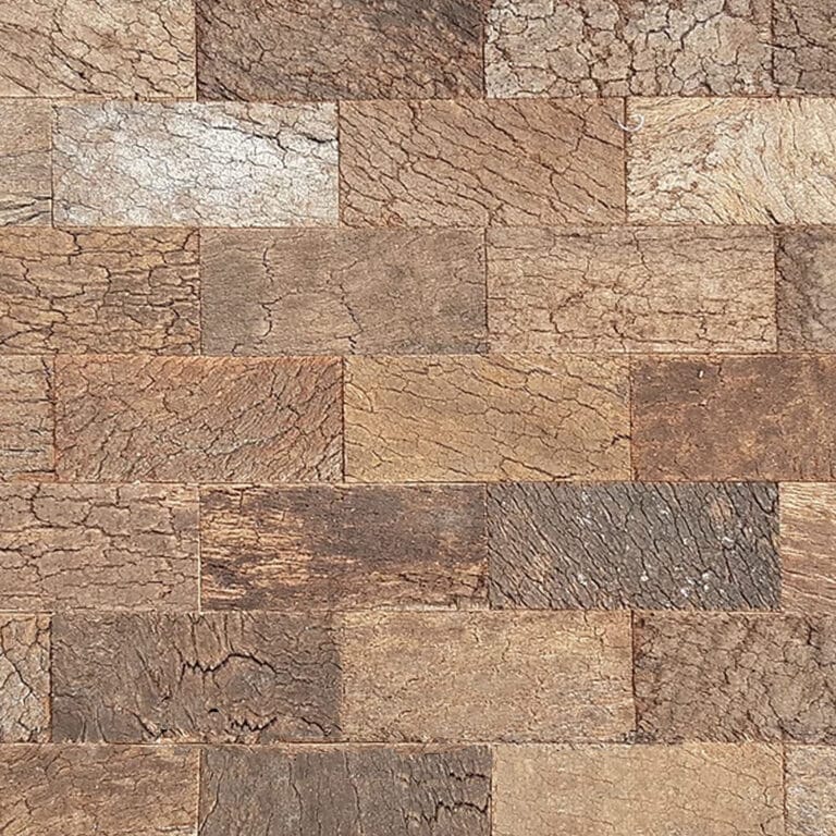 CorkArt Cork Wall Panels in Bark Brick Finish