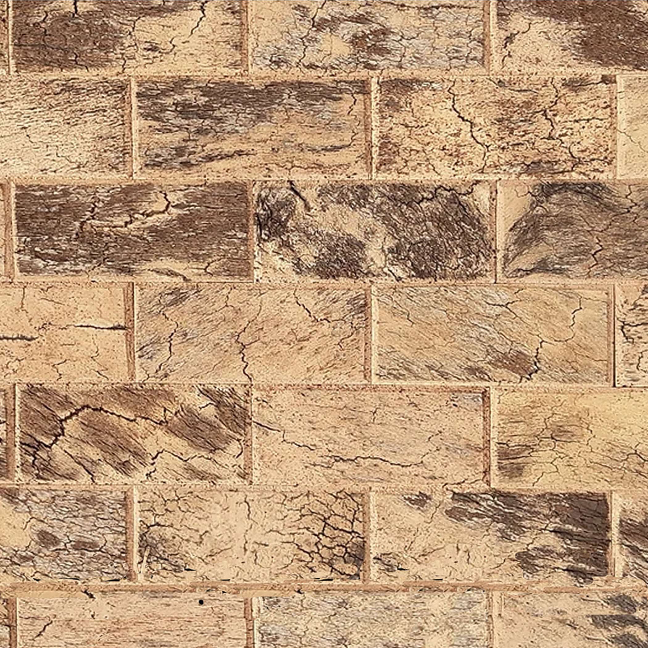 CorkArt Cork Wall Panels in Scorched Brick Finish - Gallery Image