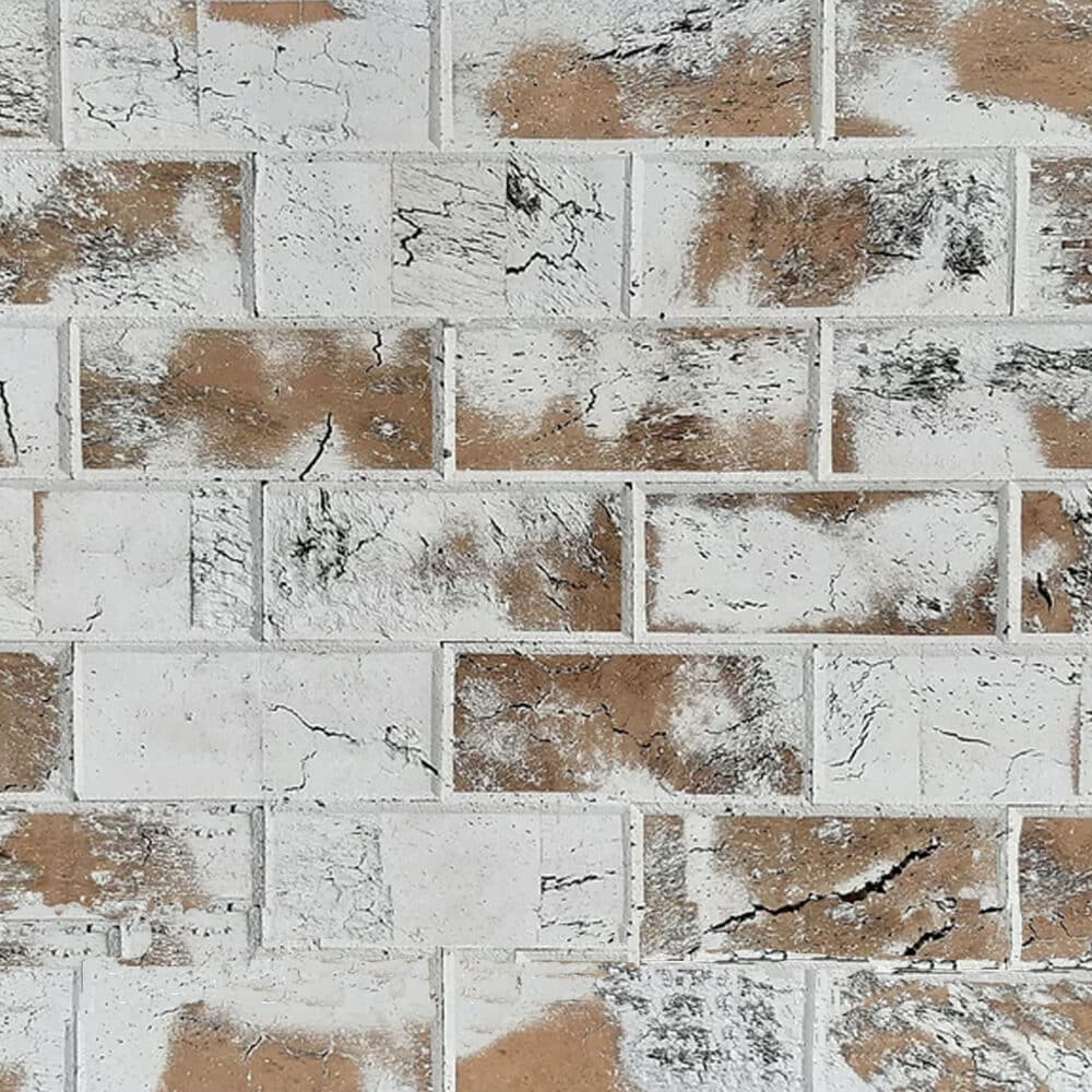 CorkArt Cork Wall Panels in White Wash Brick Finish - Gallery Image