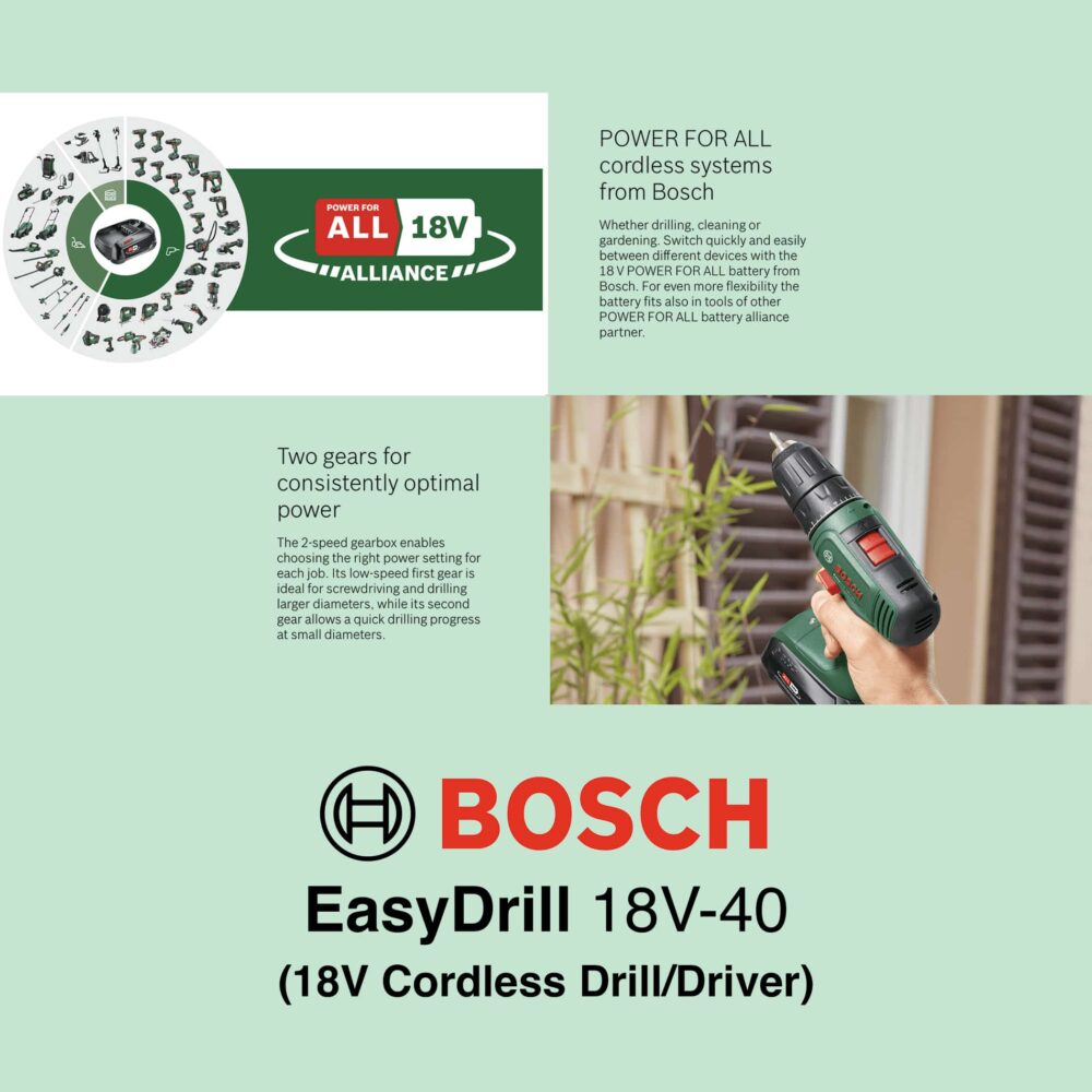 Bosch EasyDrill 18V-40 - Cordless Drill