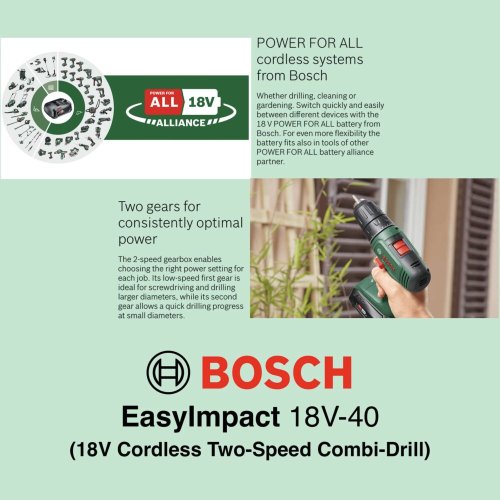 Bosch EasyImpact 18V-40 - Cordless Combi Drill