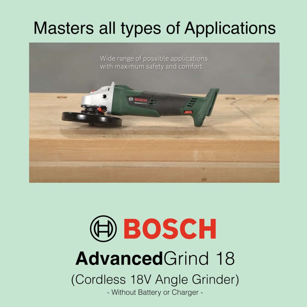 Bosch AdvancedGrind 18 - Cordless Angle Grinder