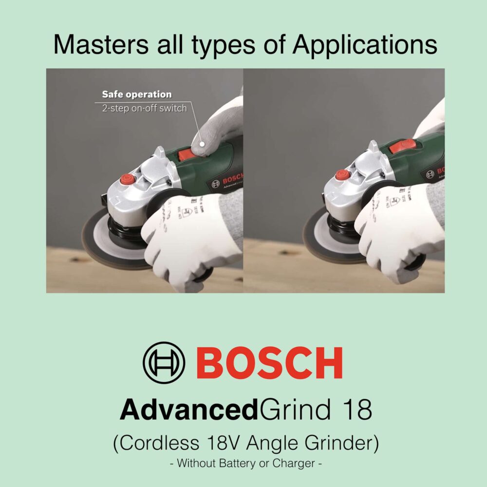 Bosch AdvancedGrind 18 - Cordless Angle Grinder