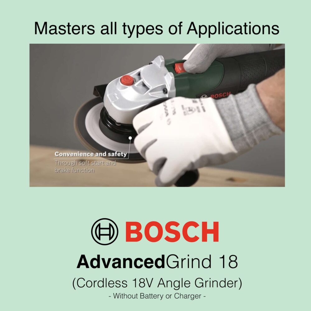 Bosch AdvancedGrind 18 - Cordless Angle Grinder