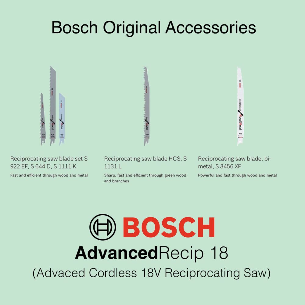 Bosch AdvancedRecip 18 - Cordless Reciprocating Saw