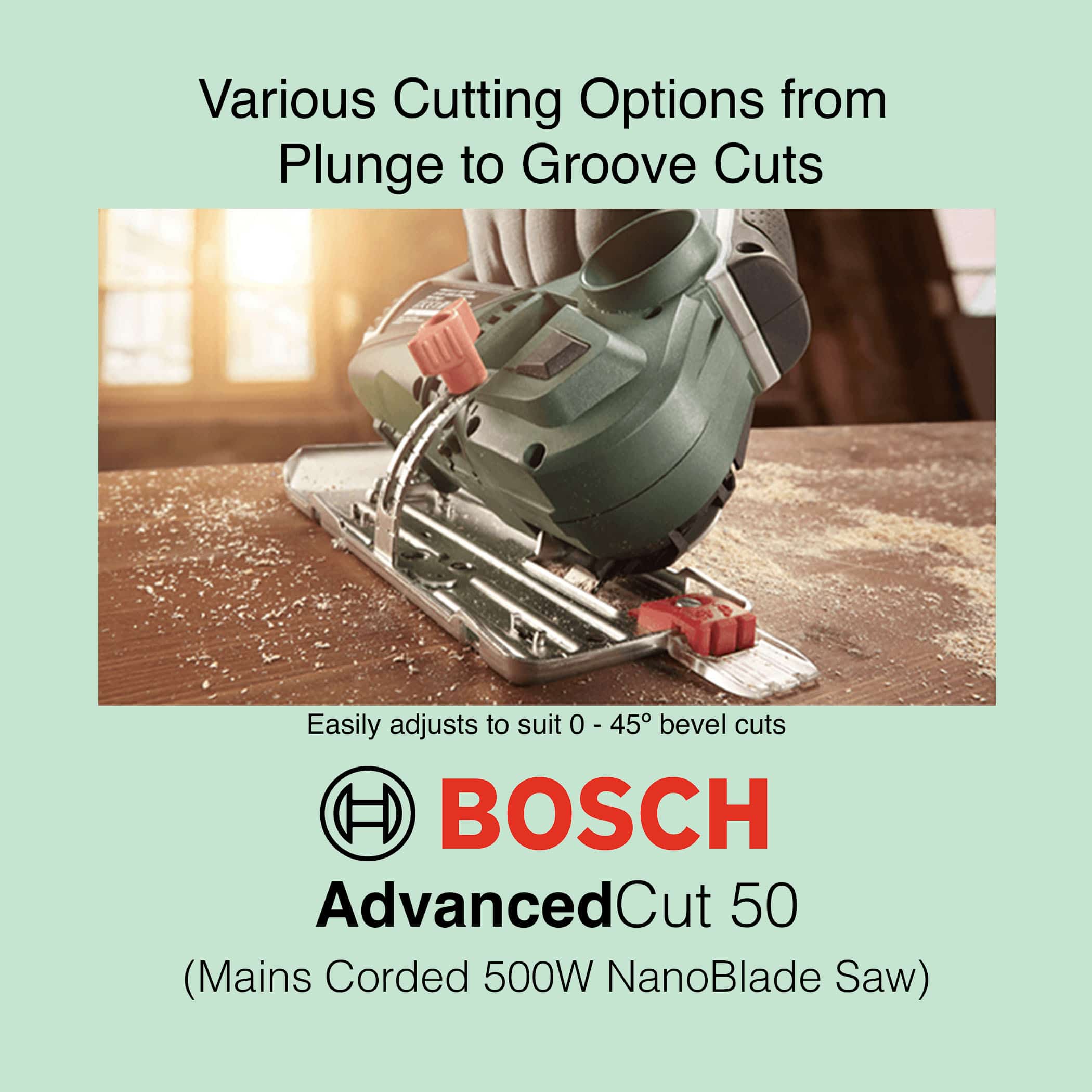 Bosch AdvancedCut 50 - Corded nanoBlade Saw - Image 6