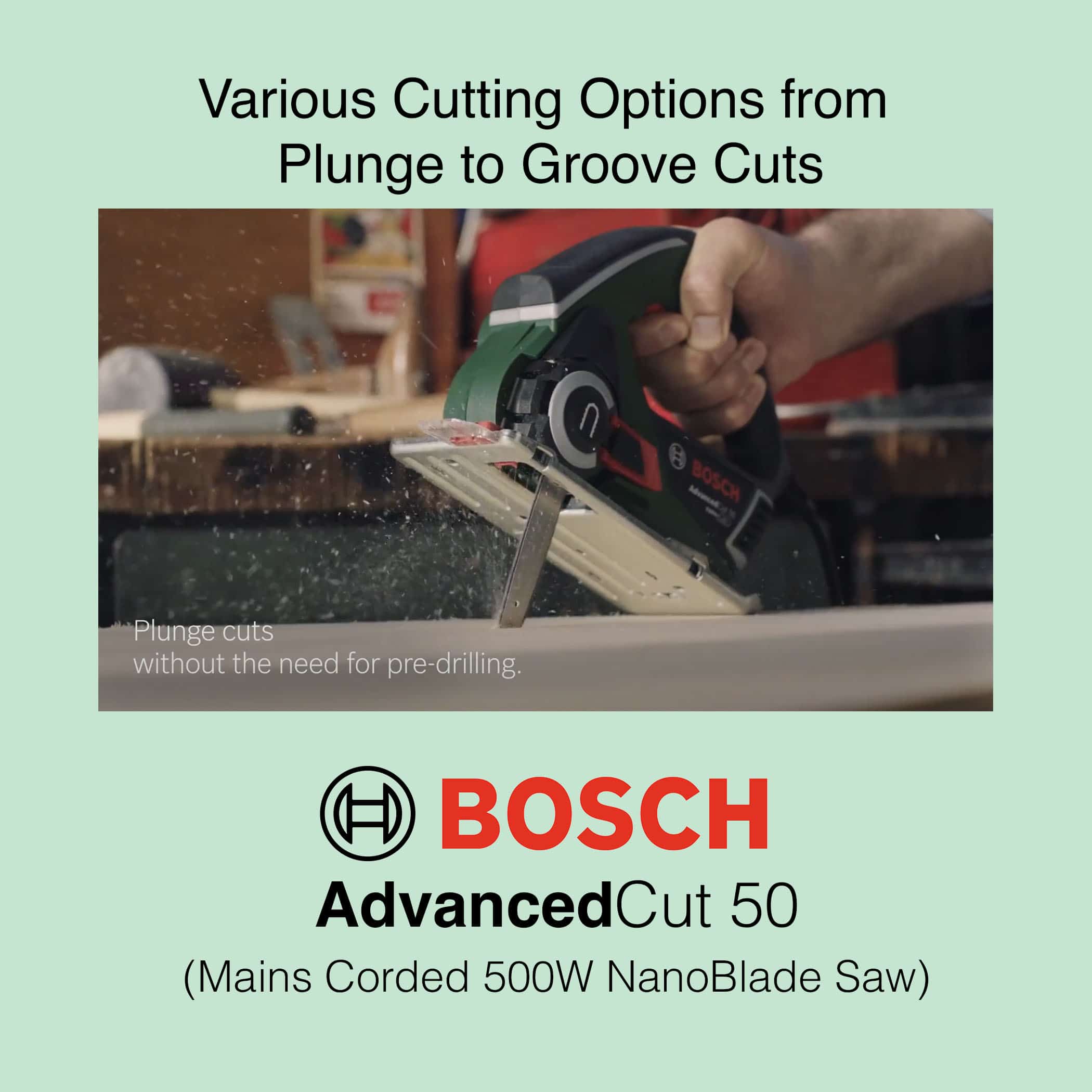 Bosch AdvancedCut 50 - Corded nanoBlade Saw - Image 8