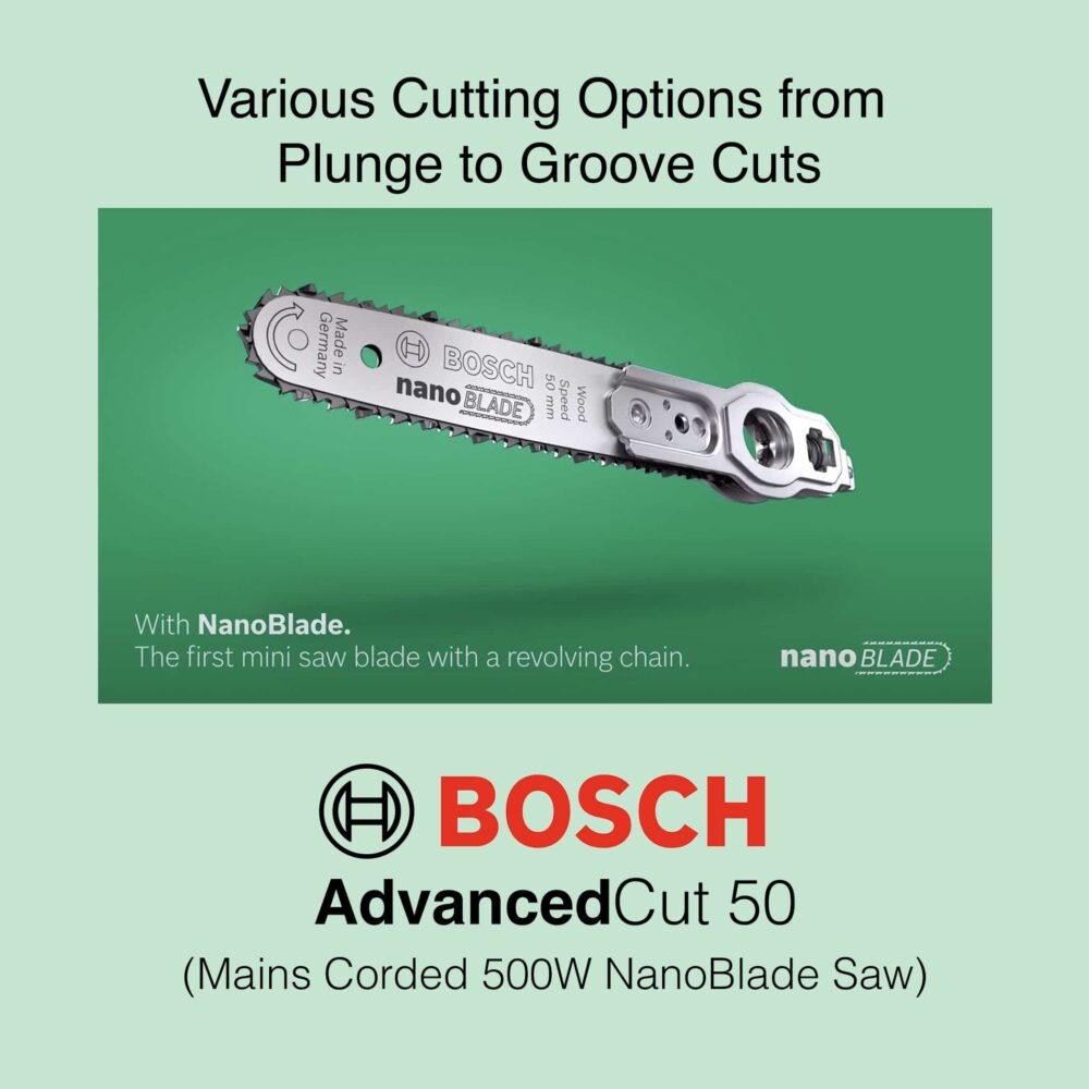 Bosch AdvancedCut 50 - Corded nanoBlade Saw
