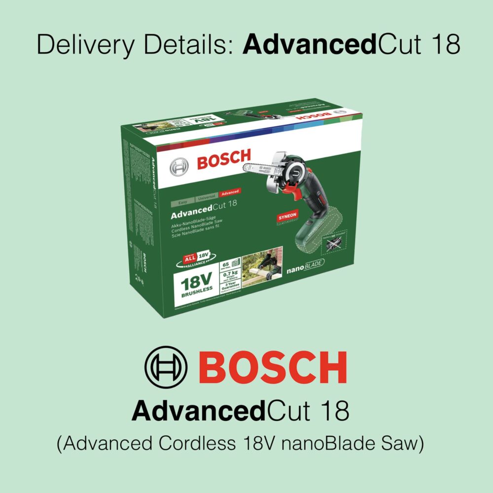 Bosch AdvancedCut 18 - Cordless nanoBlade Saw