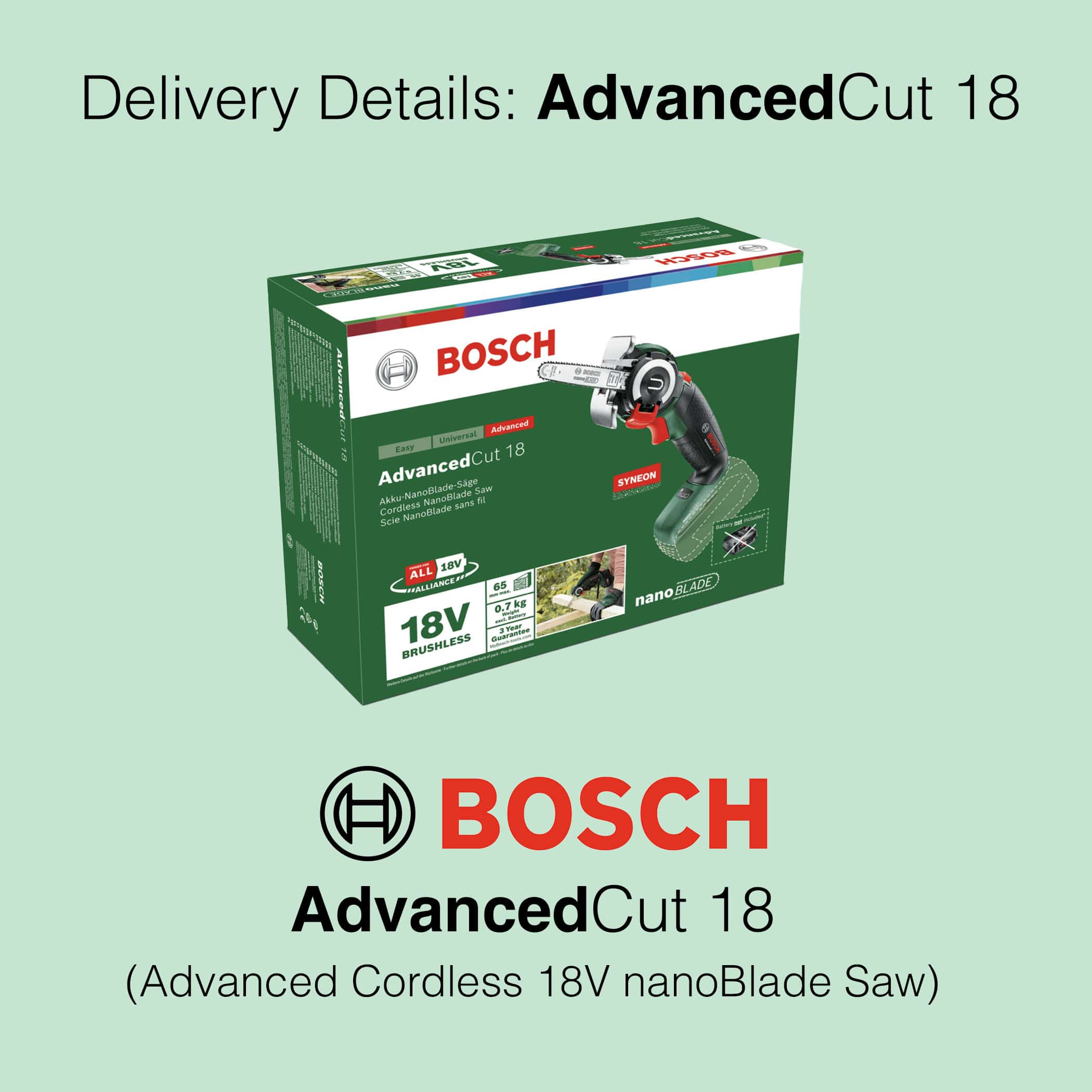 Bosch AdvancedCut 18 - Cordless nanoBlade Saw - Image 16