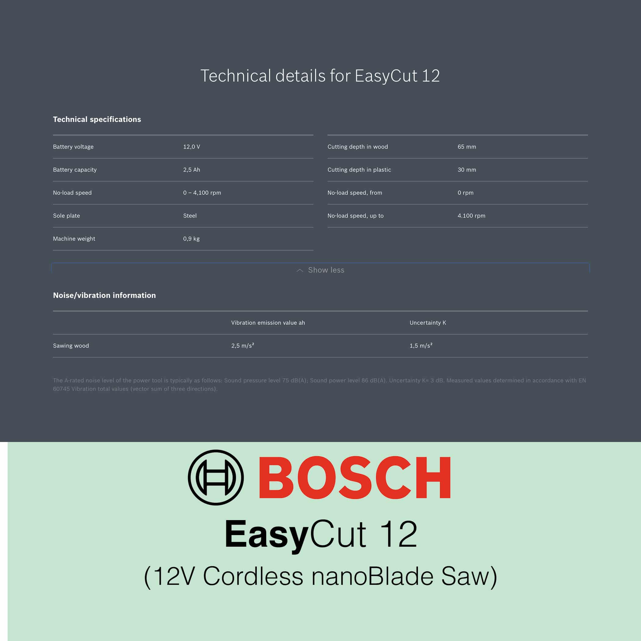 Bosch EasyCut 12 - Cordless NanoBlade Saw - Image 13