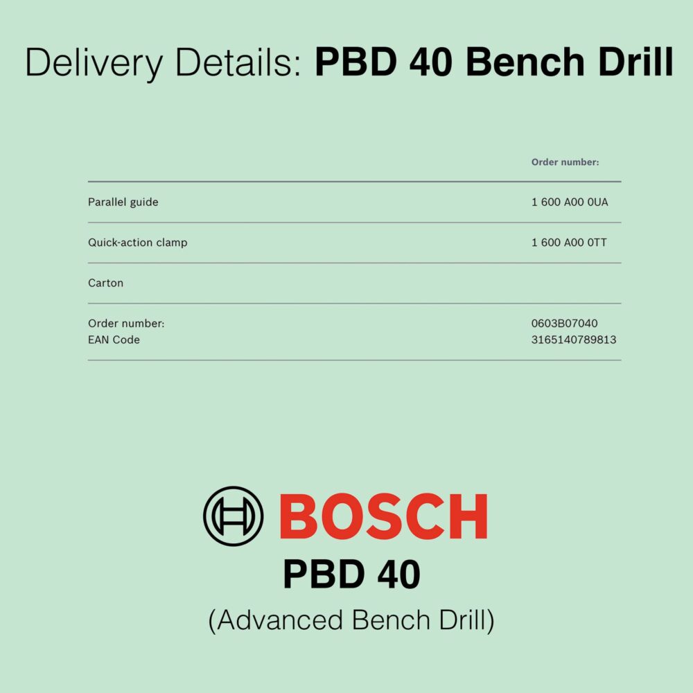 Bosch PBD 40 - Bench Drill