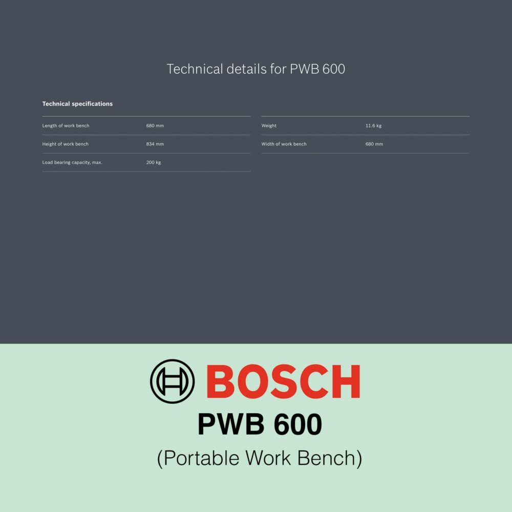Bosch PWB 600 - Work Bench