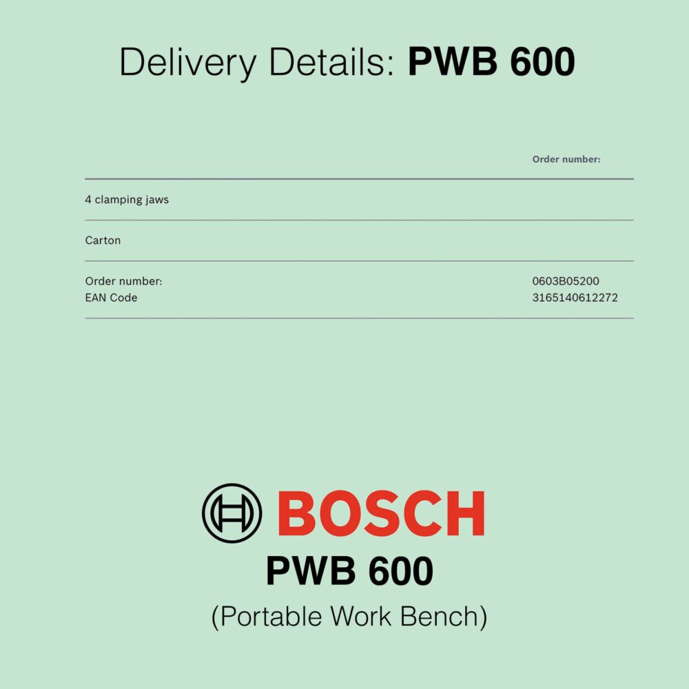 Bosch PWB 600 - Work Bench
