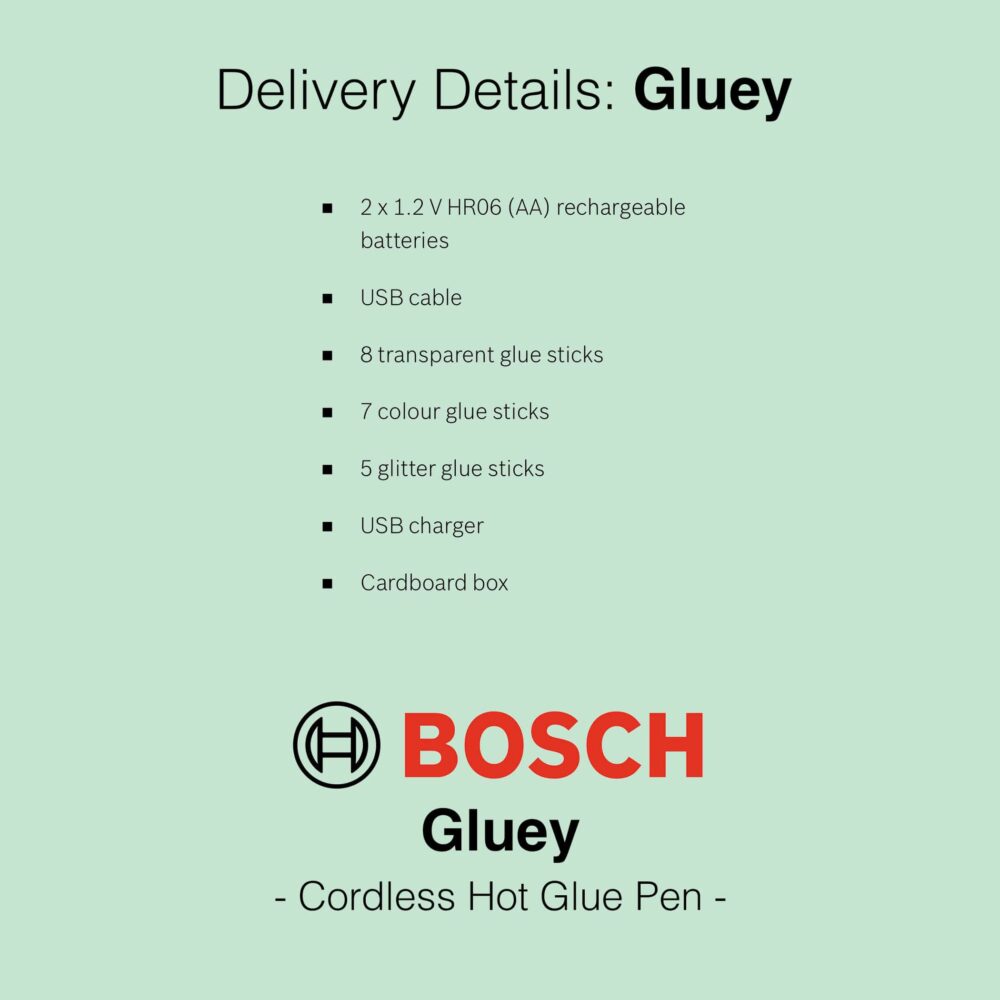 Bosch Gluey Cordless Hot Glue Pen