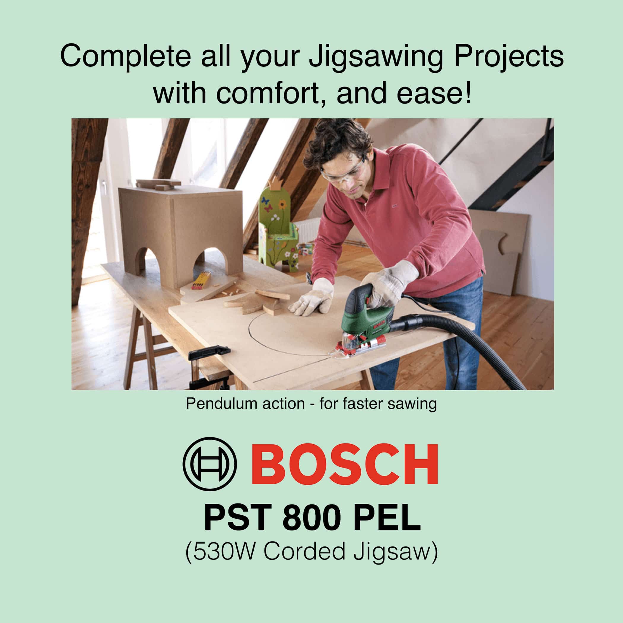 Bosch PST 800 PEL - Corded Jigsaw - Image 3