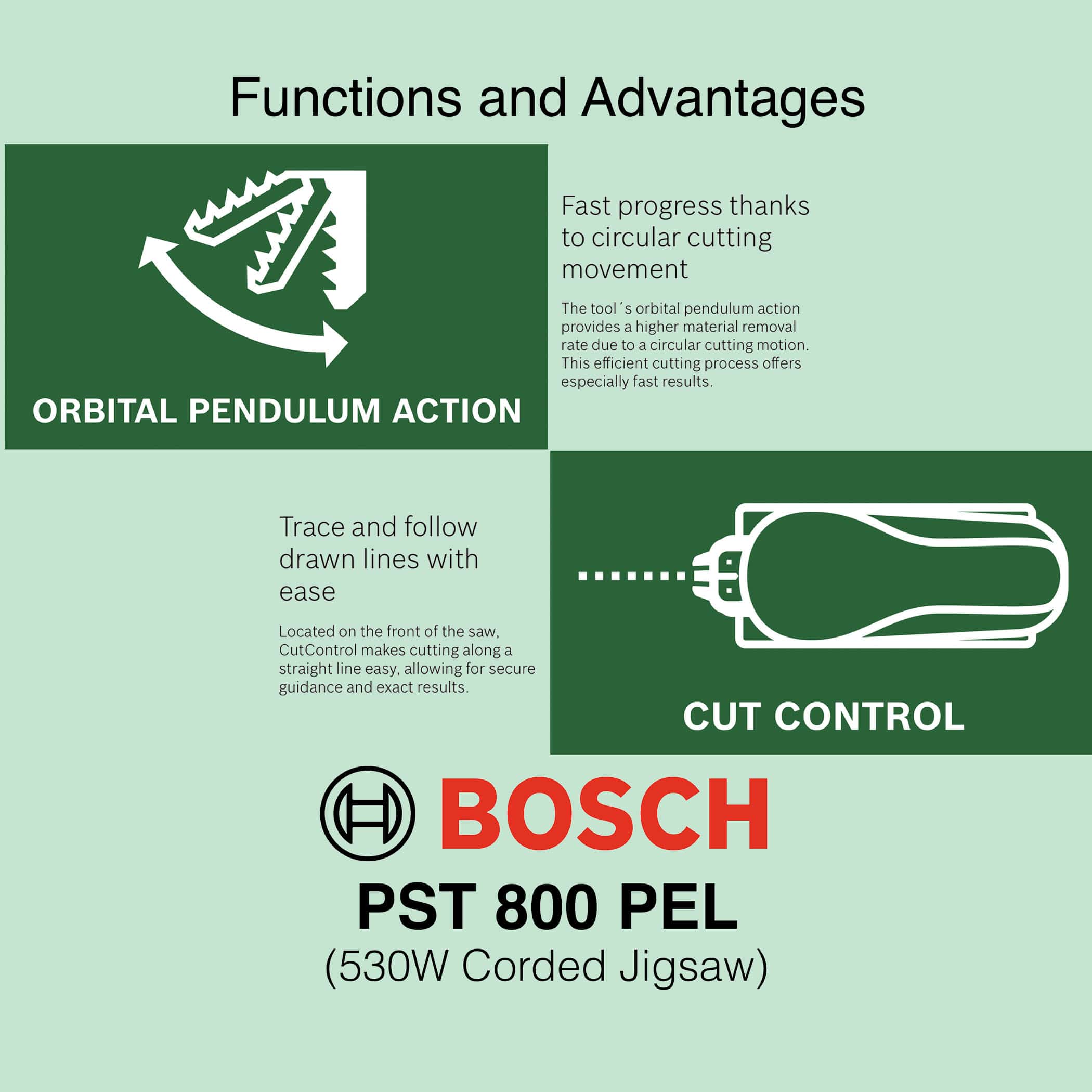 Bosch PST 800 PEL - Corded Jigsaw - Image 8
