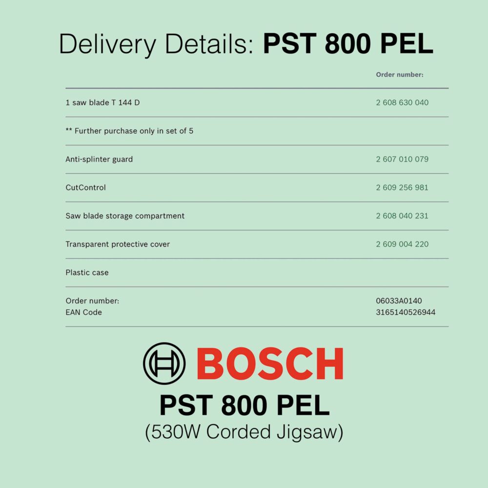 Bosch PST 800 PEL - Corded Jigsaw
