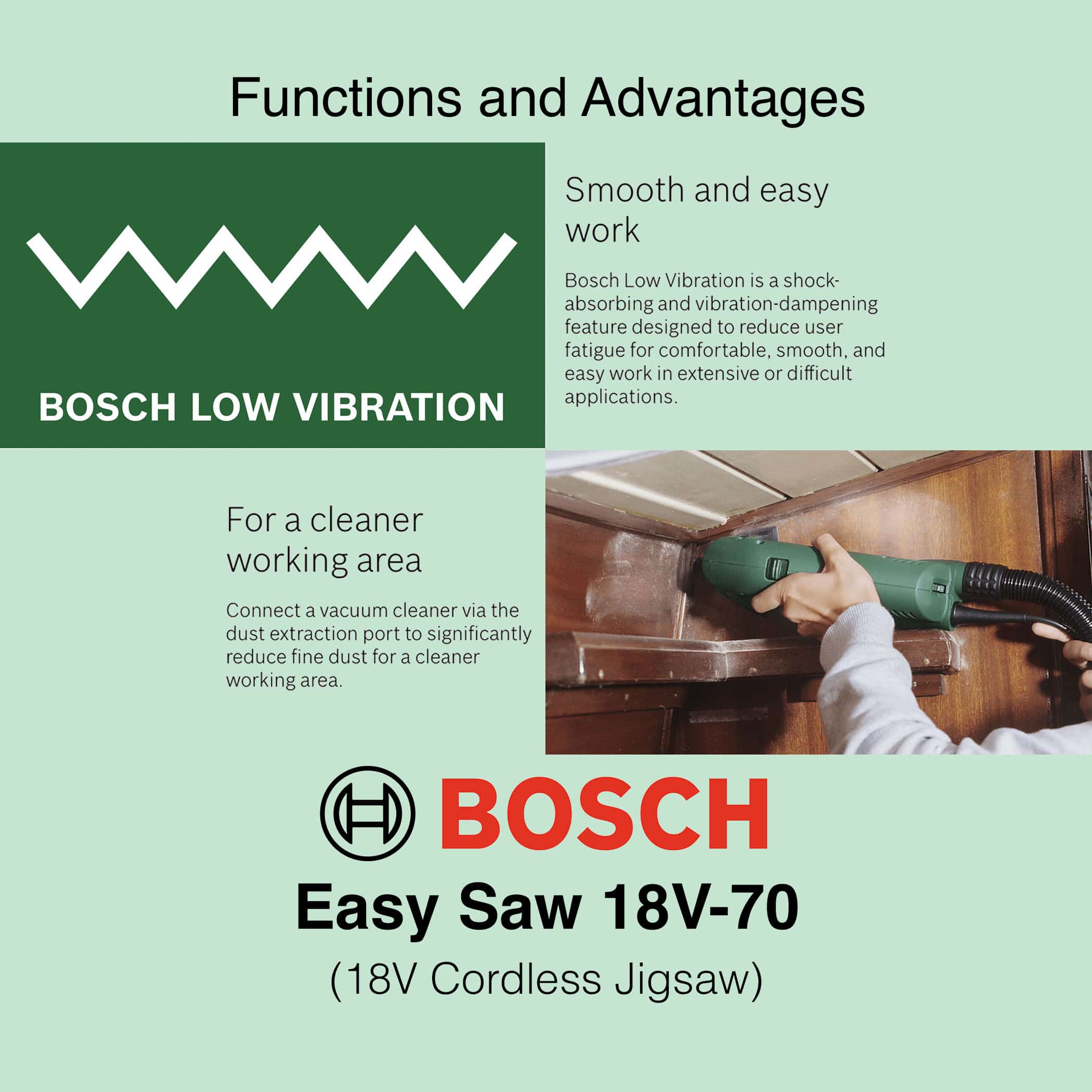 Bosch EasySaw 18V-70 - Cordless Jigsaw - Image 11