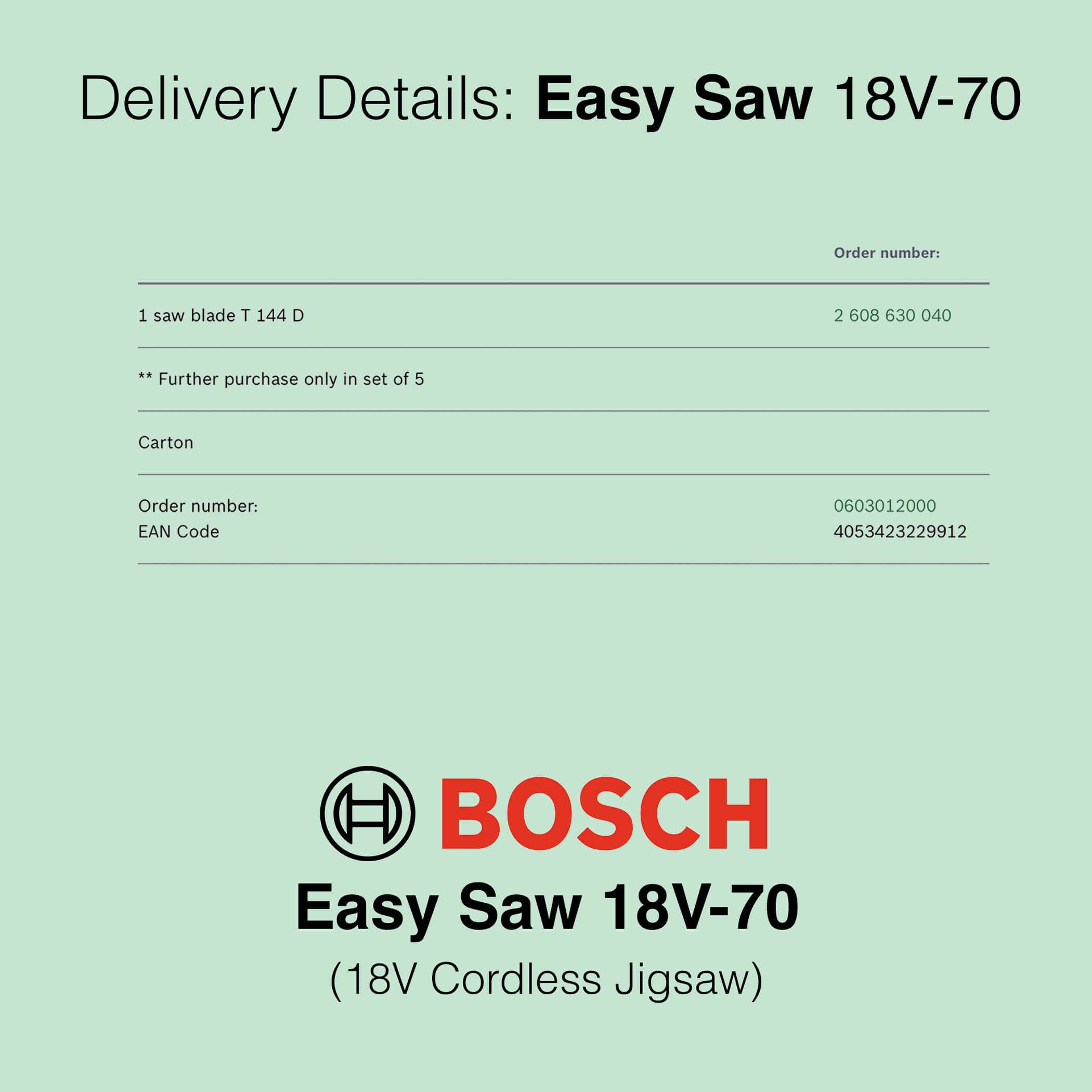 Bosch EasySaw 18V-70 - Cordless Jigsaw - Image 16