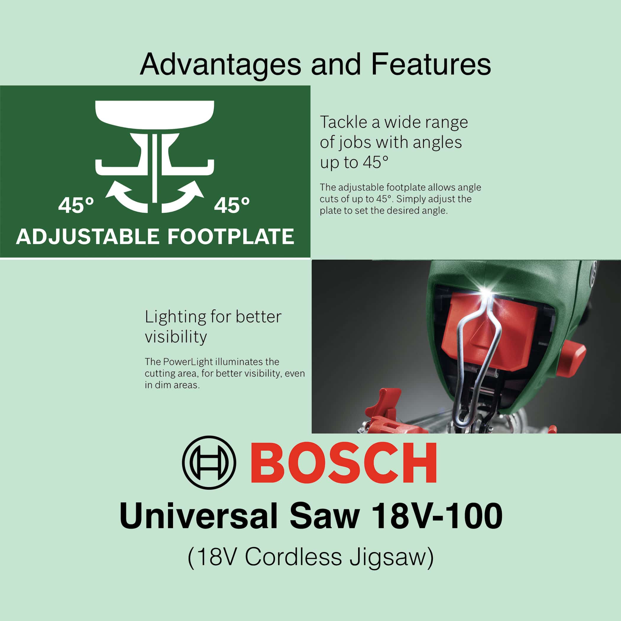 Bosch UniversalSaw 18V-100 - Cordless Jigsaw - Image 14